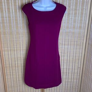 Kate Spade New York Crepe Cap-sleeve Dress Berry Blitz Size 0